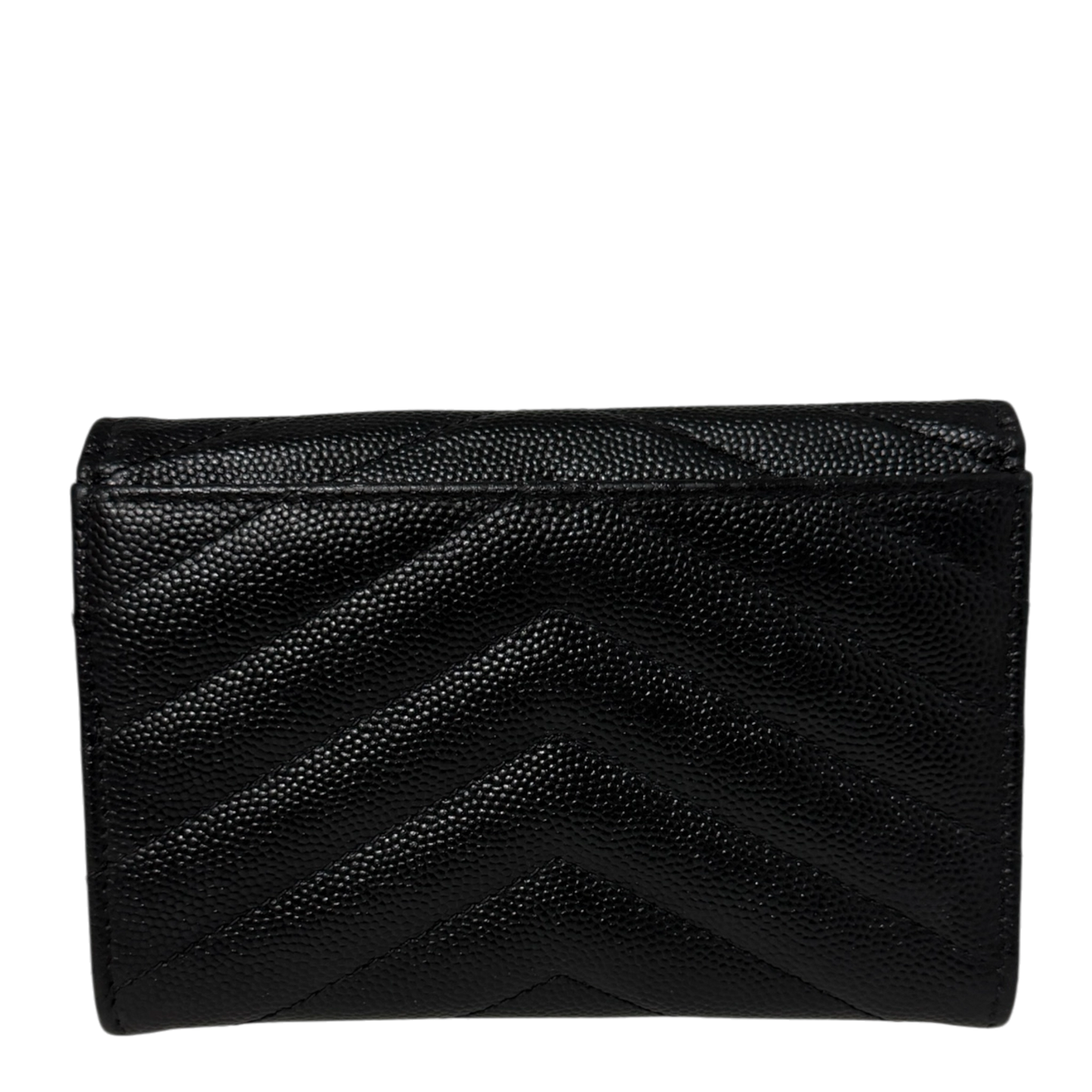 Saint Laurent Cassandre Geldbörse small Leder silberne Hardware / sehr gut Saint Laurent