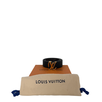 Louis Vuitton LV Initiales Wendegürtel Schwarz  / gut Louis Vuitton