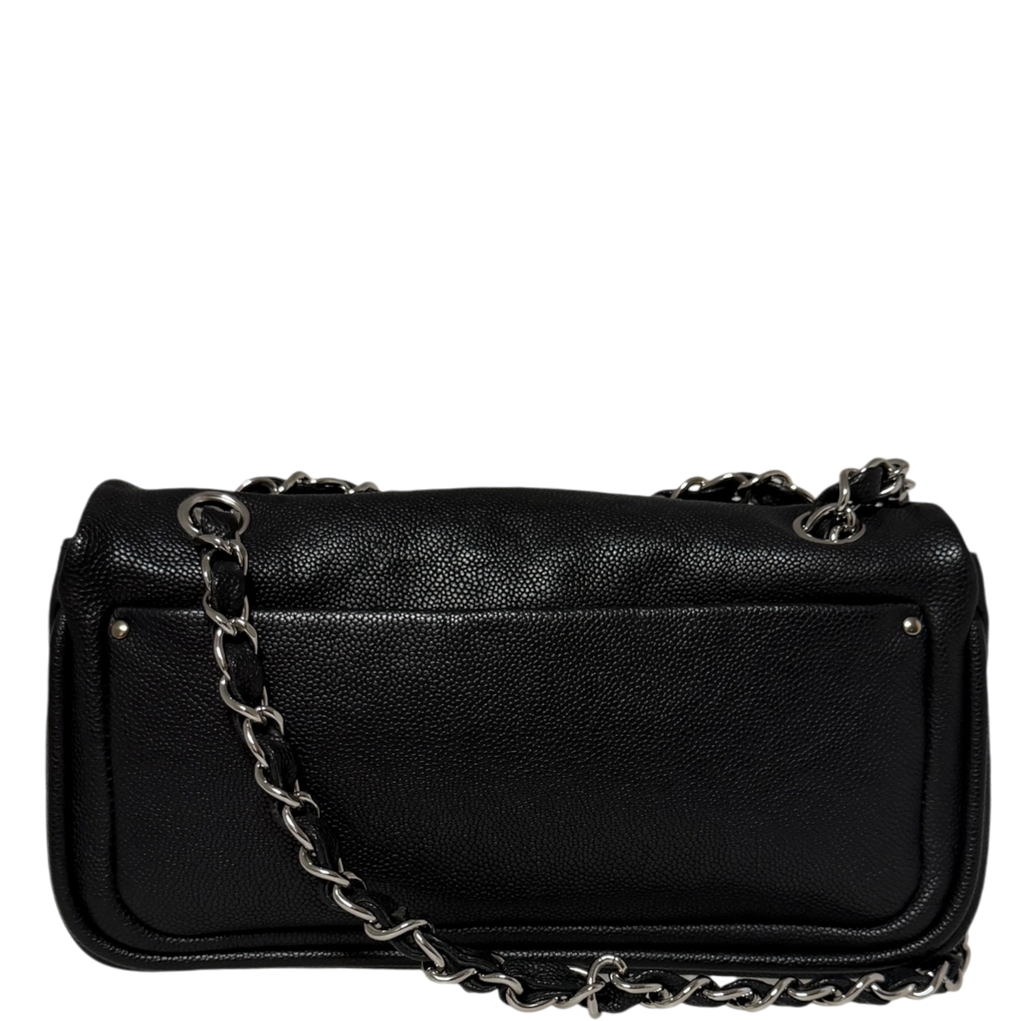 Chanel CC Flap Bag schwarz Leder /neuwertig Chanel