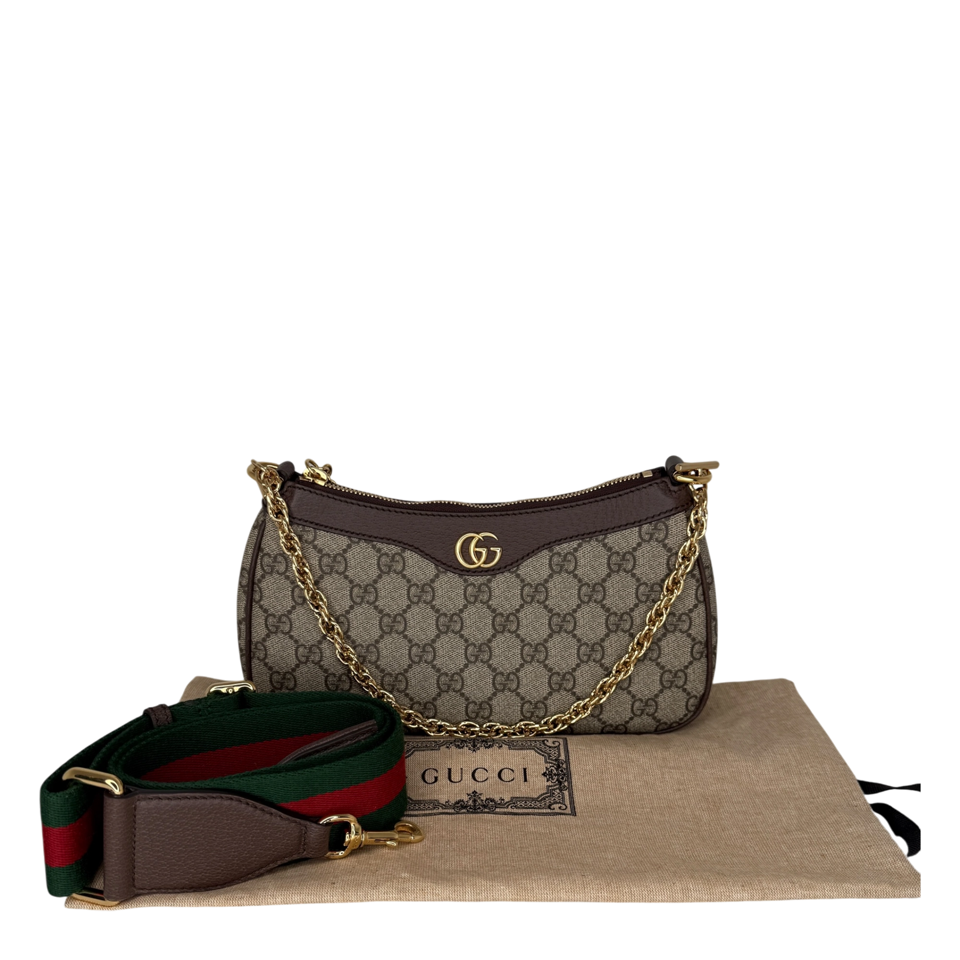 Gucci kleine Ophidia Schultertasche aktuelle Kollektion / neuwertig Gucci
