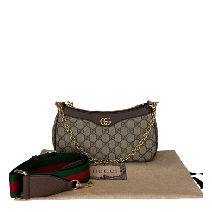 Gucci kleine Ophidia Schultertasche aktuelle Kollektion / neuwertig Gucci