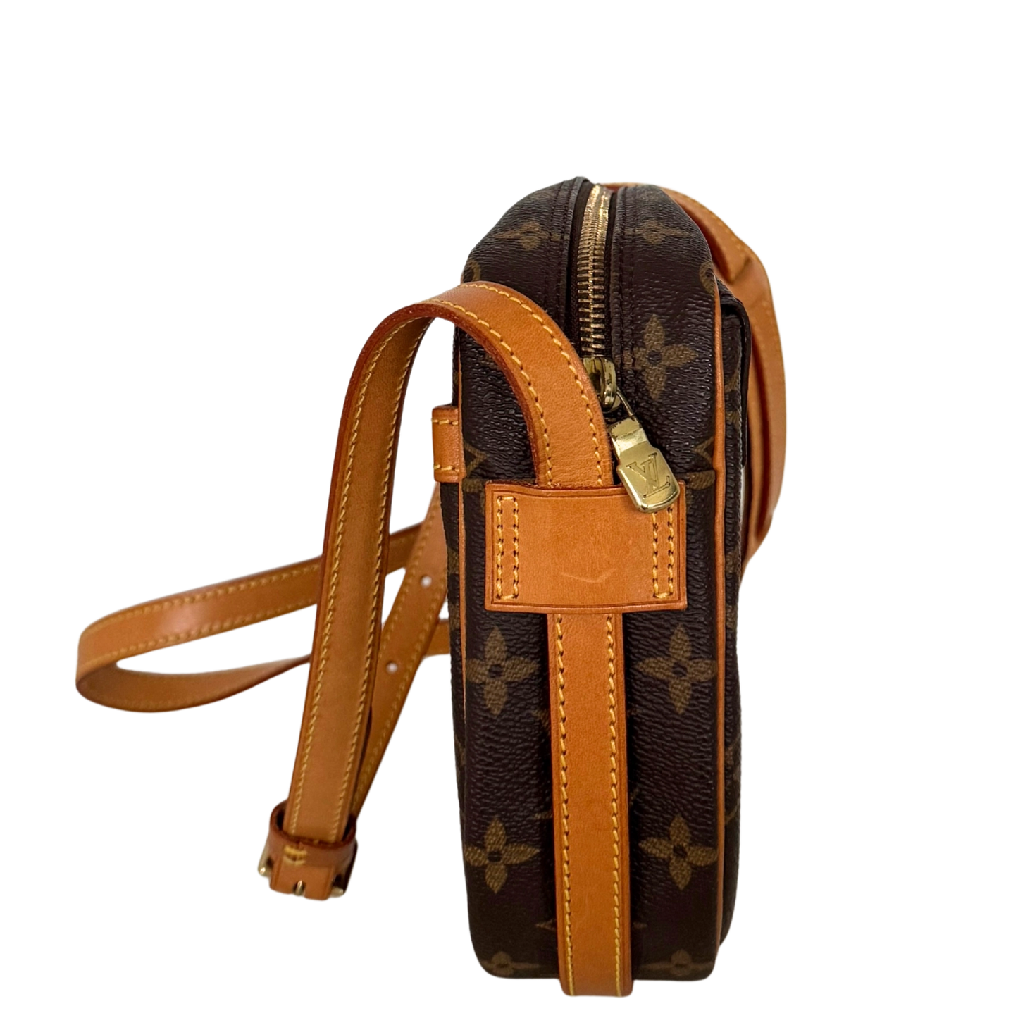 Louis Vuitton Sac Jeune Fille MM Umhängetasche Monogram Canvas Braun / gut Louis Vuitton