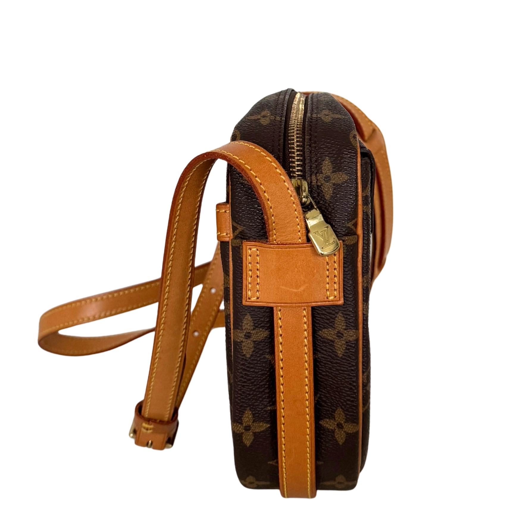 Louis Vuitton Sac Jeune Fille MM Umhängetasche Monogram Canvas Braun / gut Louis Vuitton