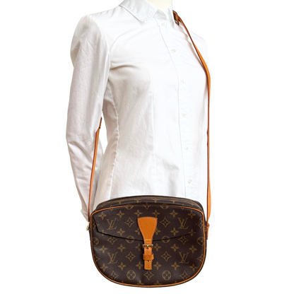 Louis Vuitton Sac Jeune Fille MM Umhängetasche Monogram Canvas Braun / gut Louis Vuitton