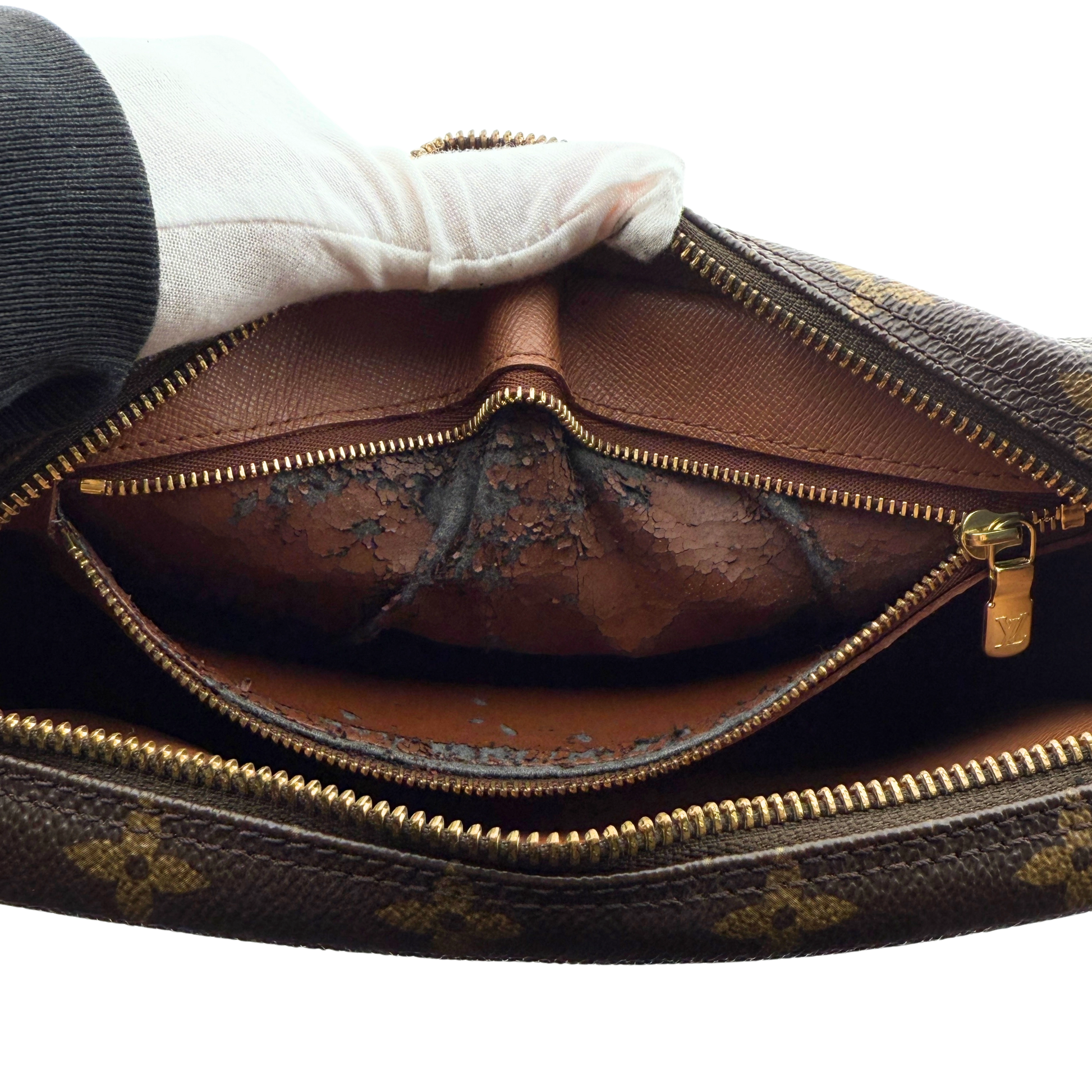 Louis Vuitton Sac Jeune Fille MM Umhängetasche Monogram Canvas Braun / gut Louis Vuitton