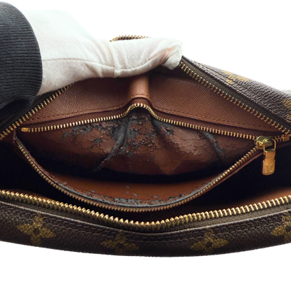 Louis Vuitton Sac Jeune Fille MM Umhängetasche Monogram Canvas Braun / gut Louis Vuitton