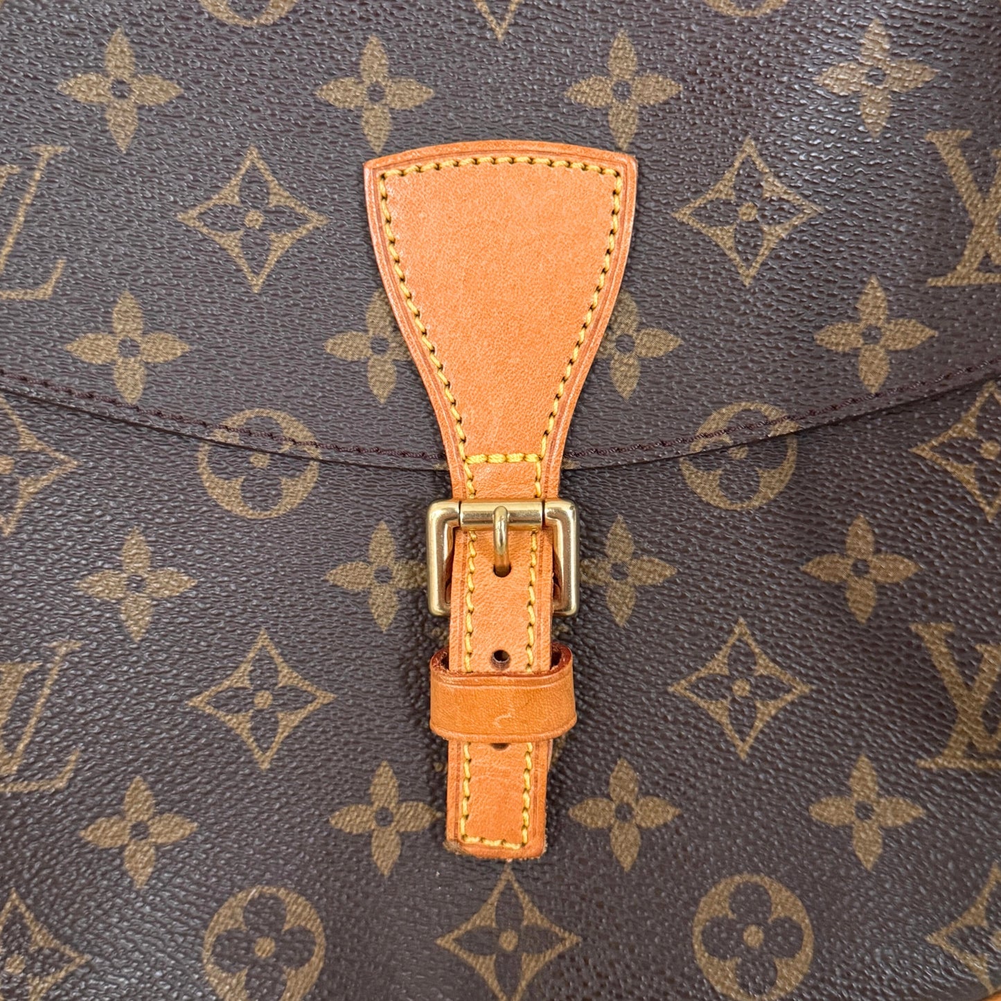 Louis Vuitton Sac Jeune Fille MM Umhängetasche Monogram Canvas Braun / gut Louis Vuitton