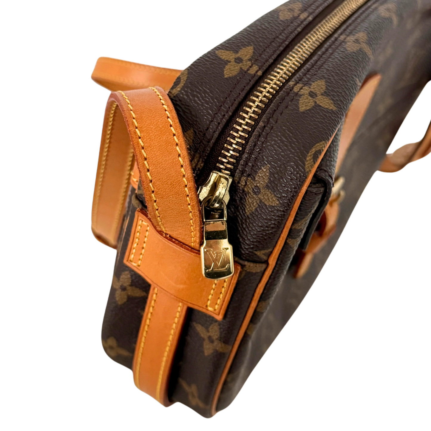Louis Vuitton Sac Jeune Fille MM Umhängetasche Monogram Canvas Braun / gut Louis Vuitton