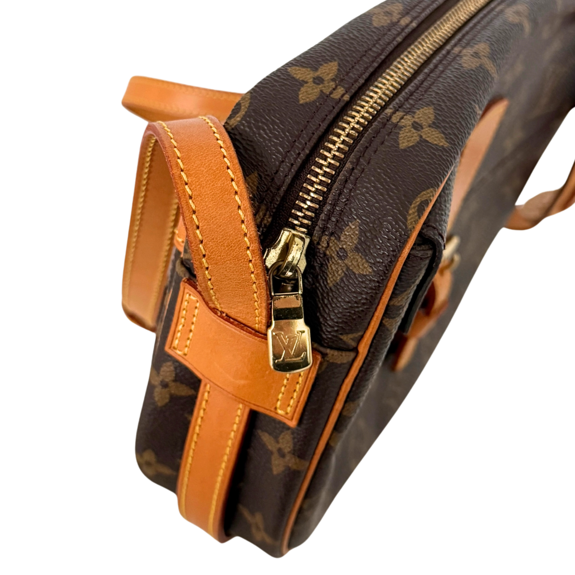 Louis Vuitton Sac Jeune Fille MM Umhängetasche Monogram Canvas Braun / gut Louis Vuitton