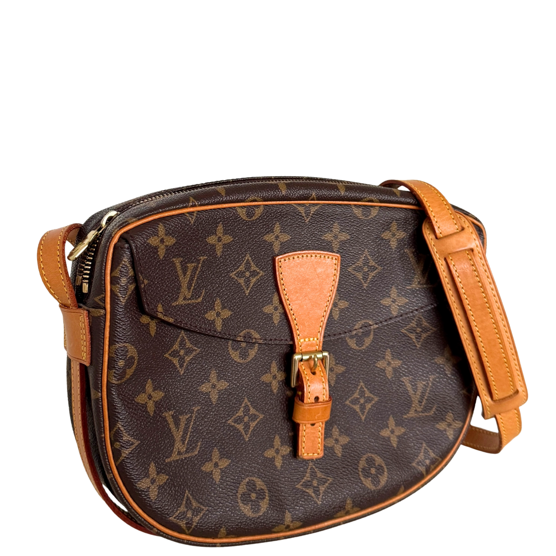 Louis Vuitton Sac Jeune Fille MM Umhängetasche Monogram Canvas Braun / gut Louis Vuitton