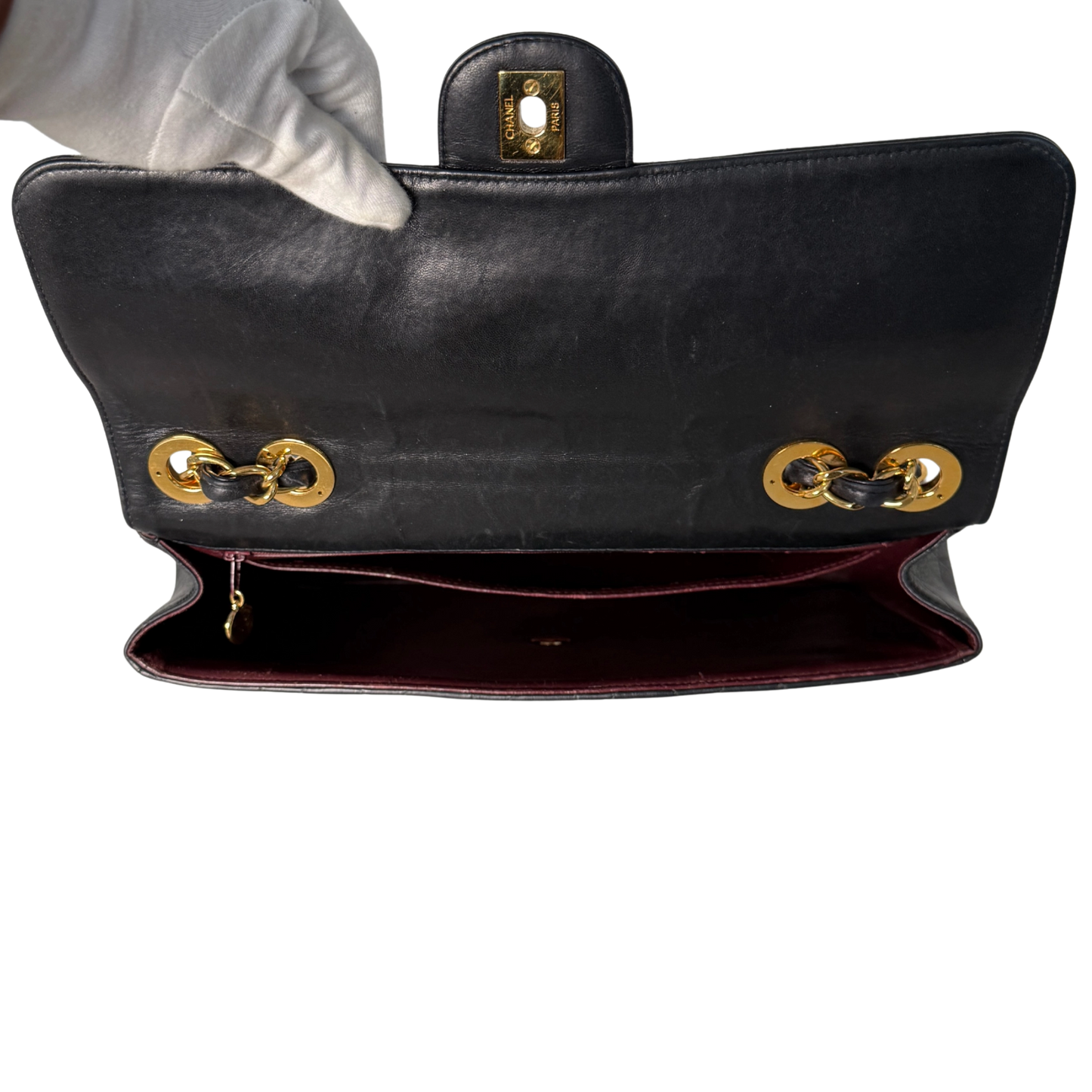 Chanel Timeless Jumbo Single Flap Bag Schwarz / sehr gut