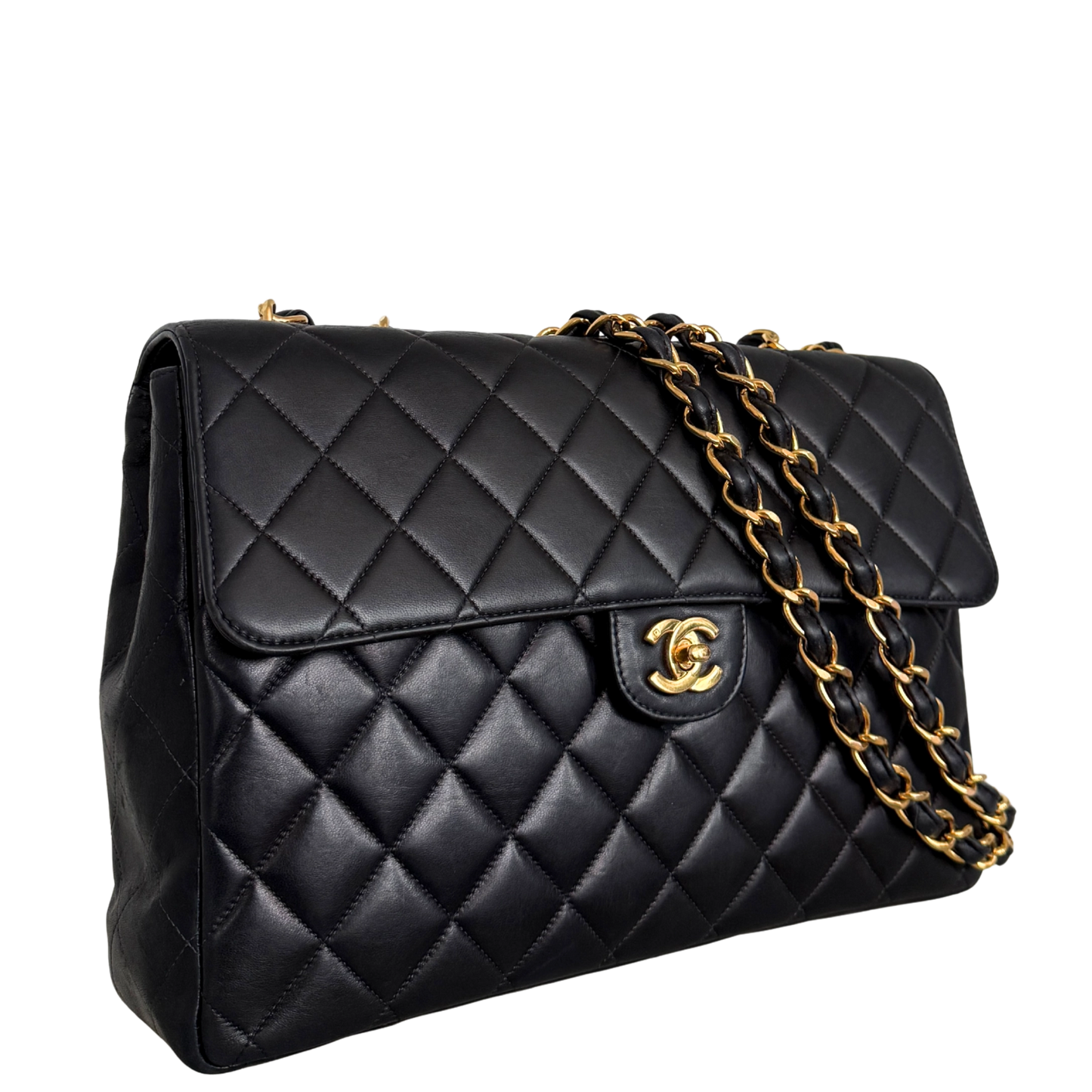 Chanel Timeless Jumbo Single Flap Bag Schwarz / sehr gut