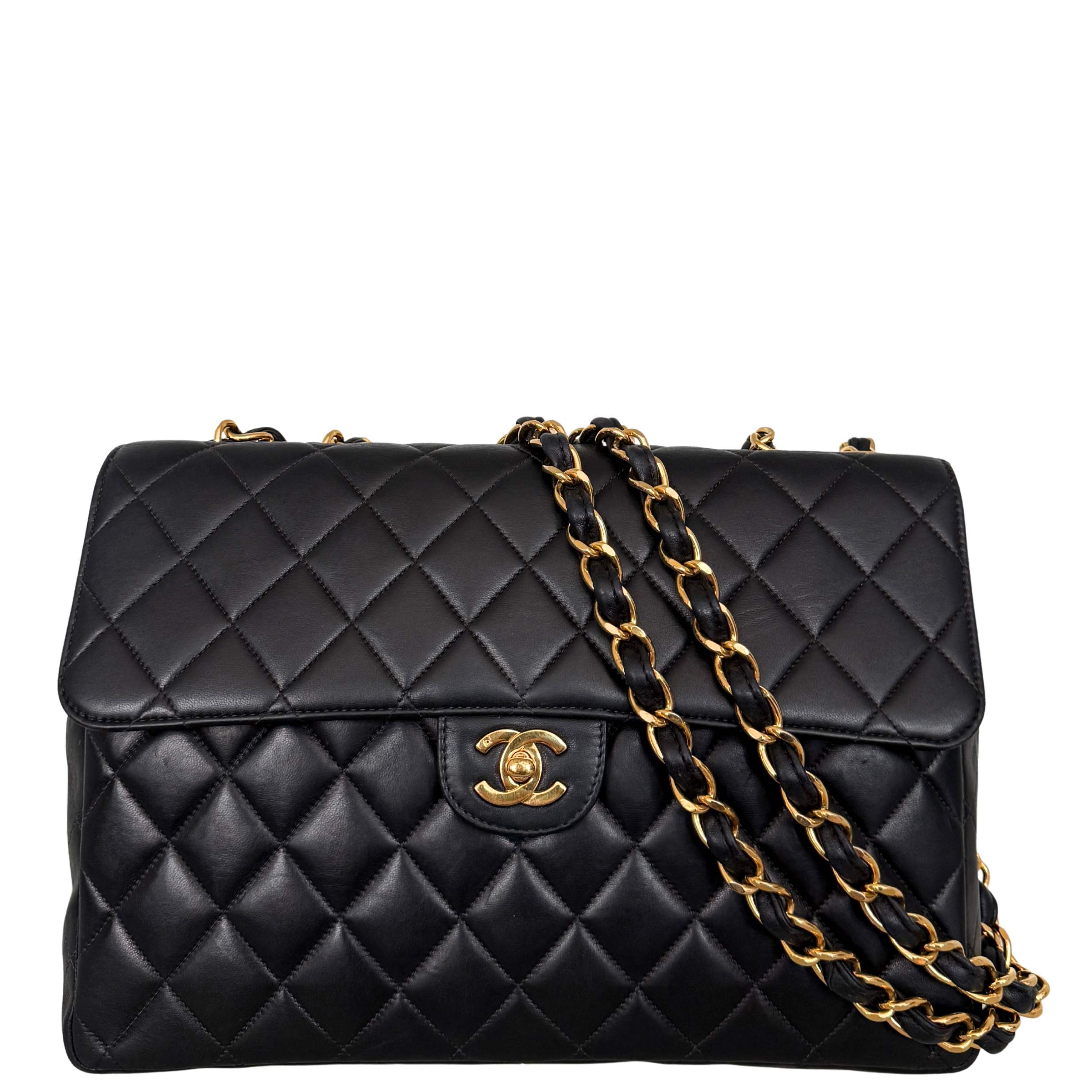 Chanel Timeless Jumbo Single Flap Bag Schwarz / sehr gut