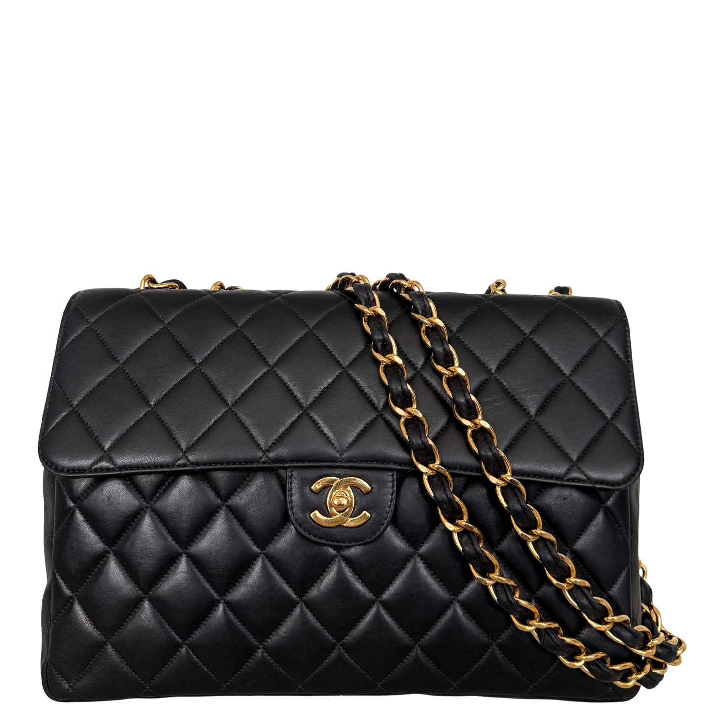 Chanel Timeless Jumbo Single Flap Bag Schwarz / sehr gut