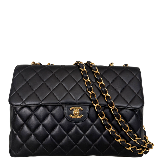 Chanel Timeless Jumbo Single Flap Bag Schwarz / sehr gut