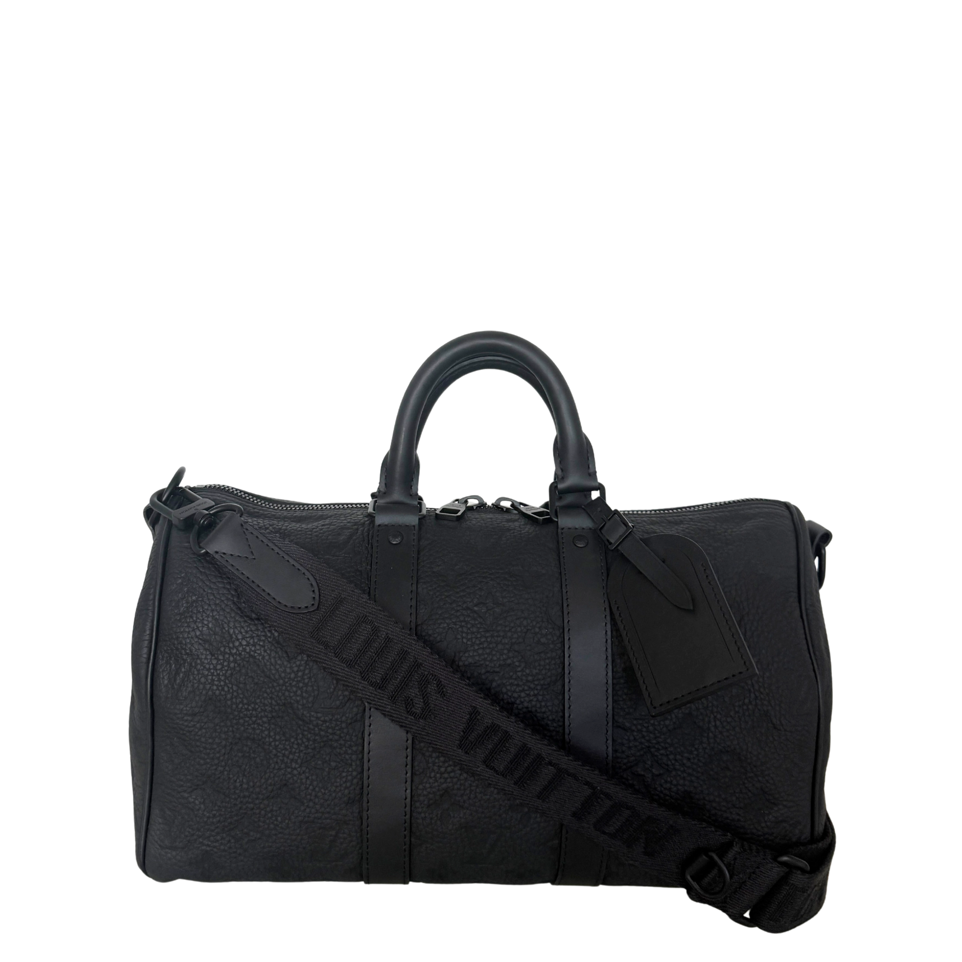 Louis Vuitton Keepall 35 mit Schulterriemen M22765 Schwarz / neuwertig Louis Vuitton