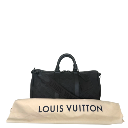 Louis Vuitton Keepall 35 mit Schulterriemen M22765 Schwarz / neuwertig Louis Vuitton