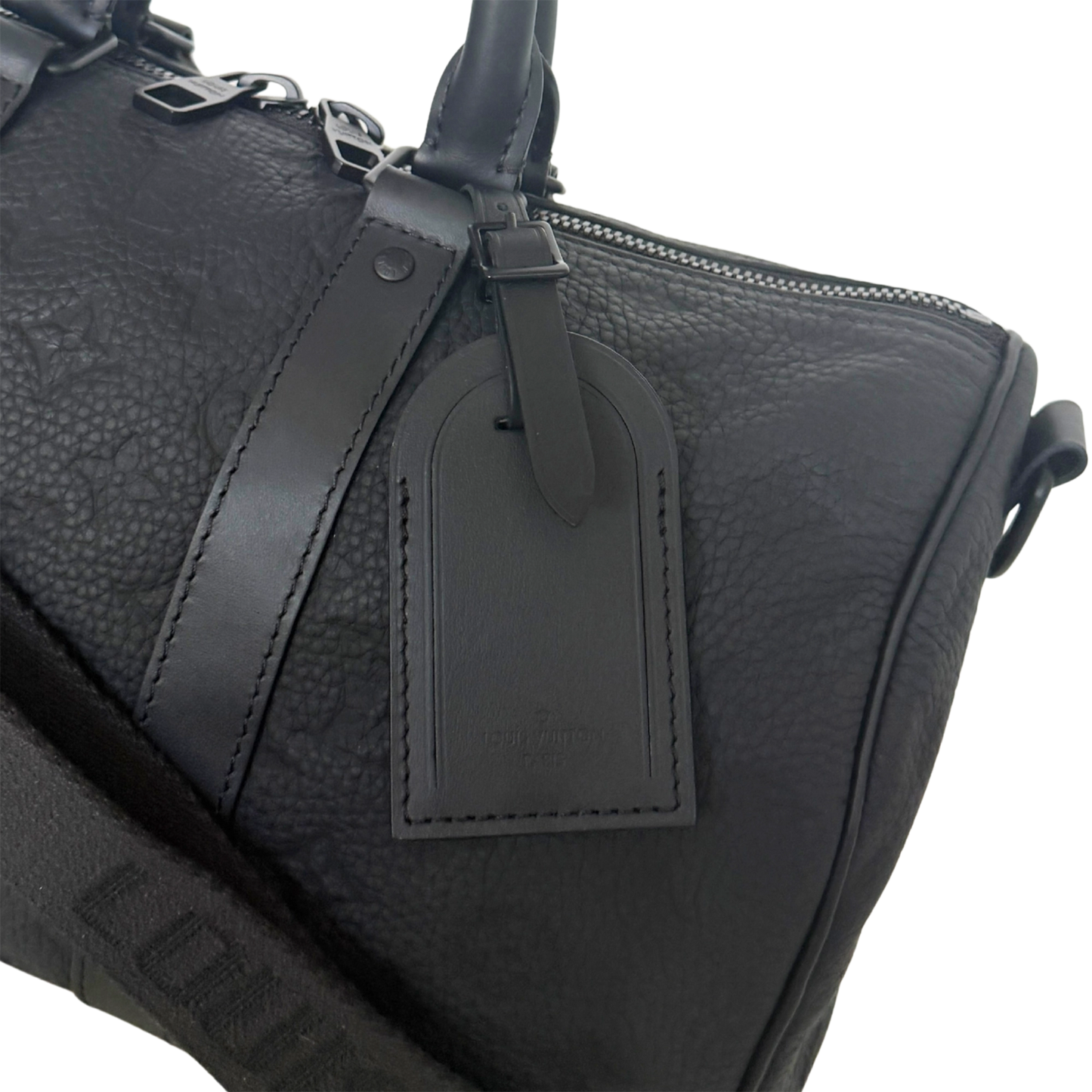 Louis Vuitton Keepall 35 mit Schulterriemen M22765 Schwarz / neuwertig Louis Vuitton
