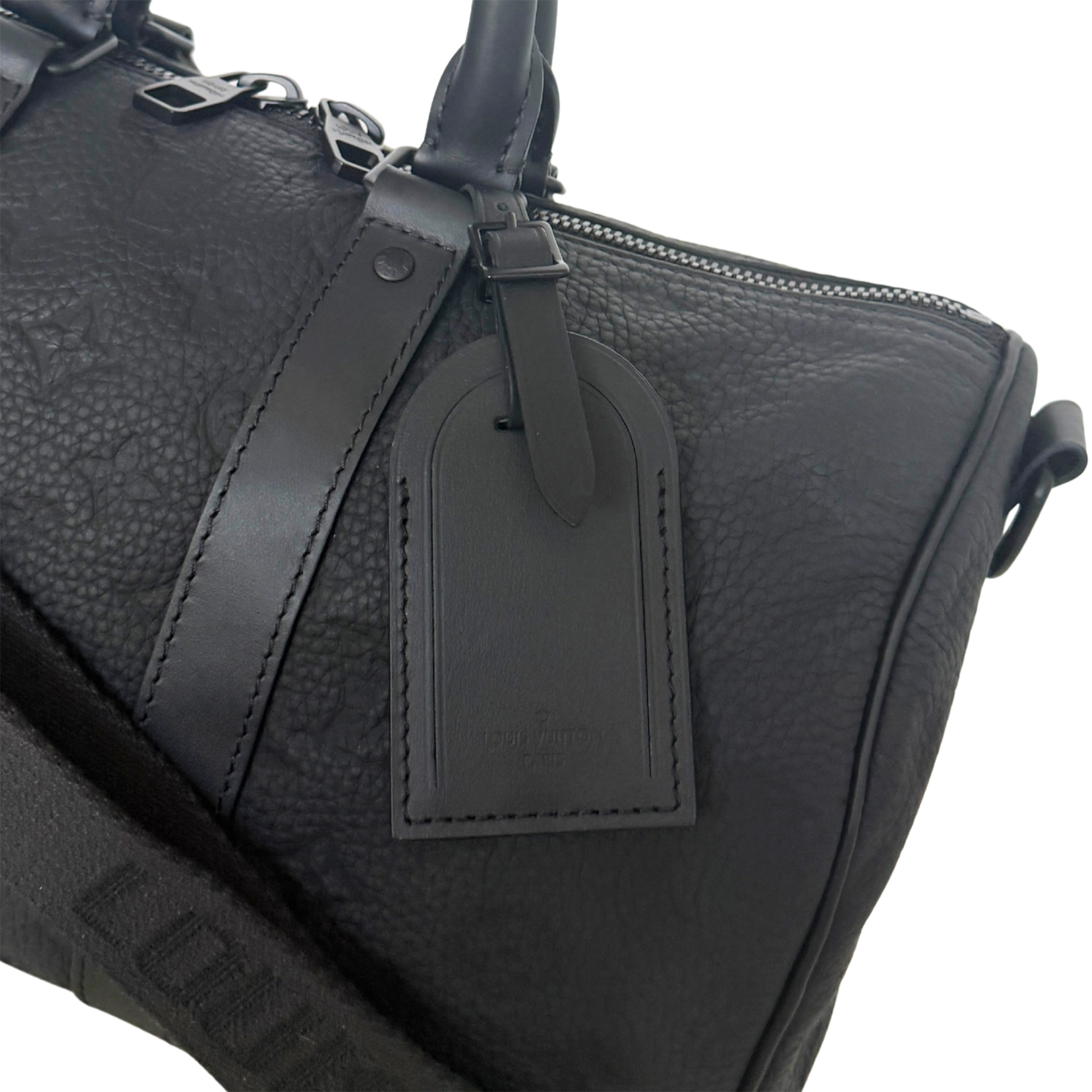 Louis Vuitton Keepall 35 mit Schulterriemen M22765 Schwarz / neuwertig Louis Vuitton