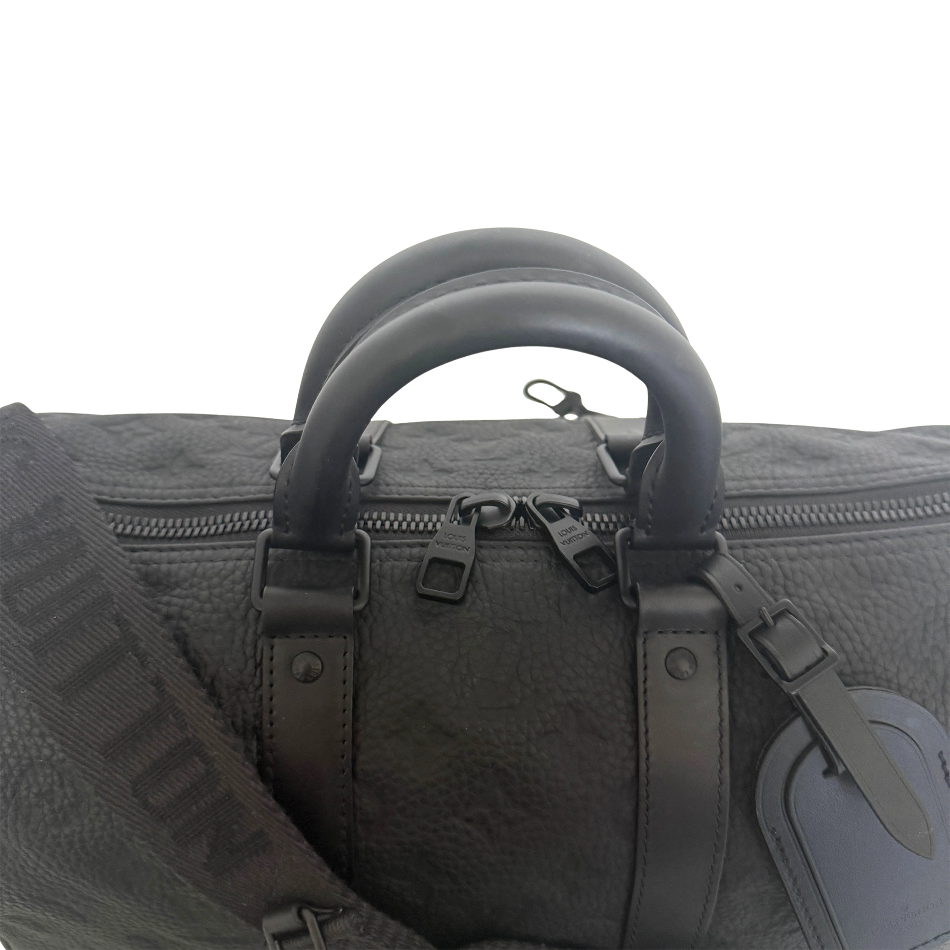 Louis Vuitton Keepall 35 mit Schulterriemen M22765 Schwarz / neuwertig Louis Vuitton