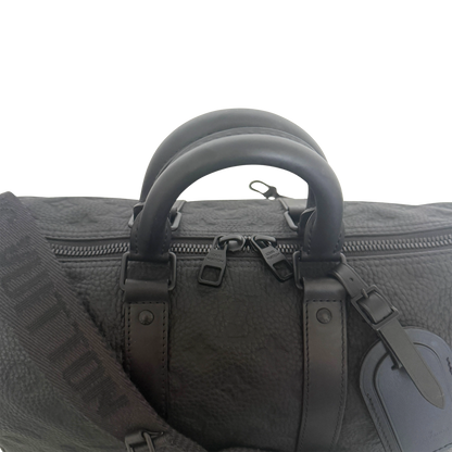 Louis Vuitton Keepall 35 mit Schulterriemen M22765 Schwarz / neuwertig Louis Vuitton