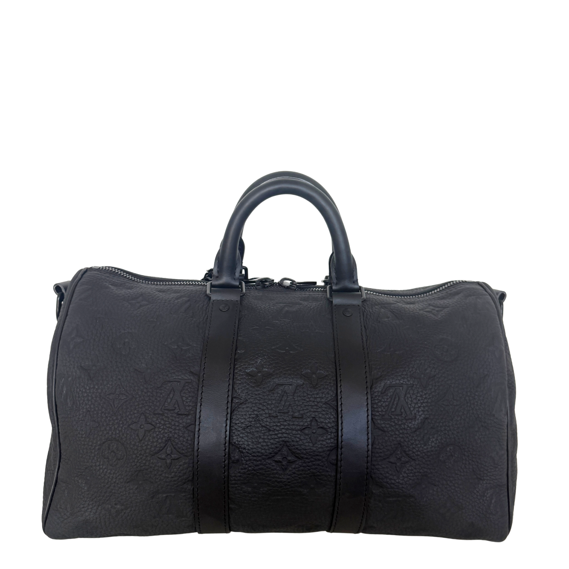 Louis Vuitton Keepall 35 mit Schulterriemen M22765 Schwarz / neuwertig Louis Vuitton