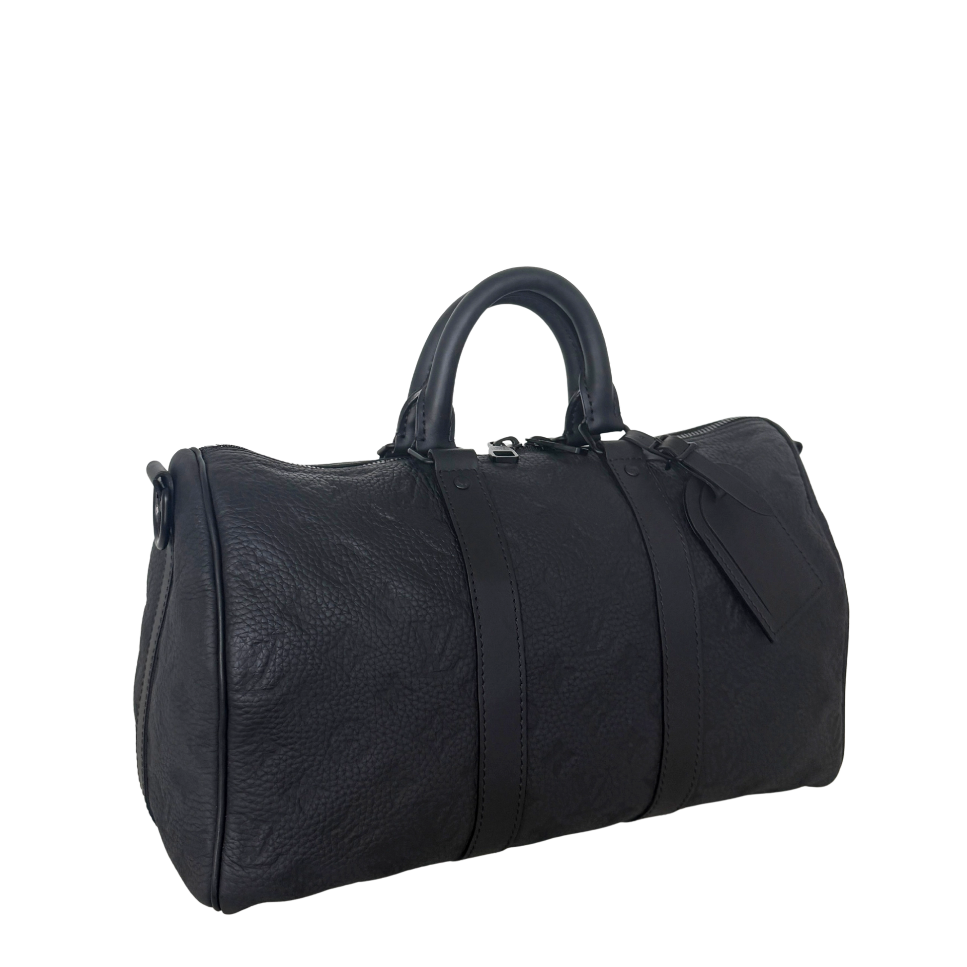 Louis Vuitton Keepall 35 mit Schulterriemen M22765 Schwarz / neuwertig Louis Vuitton