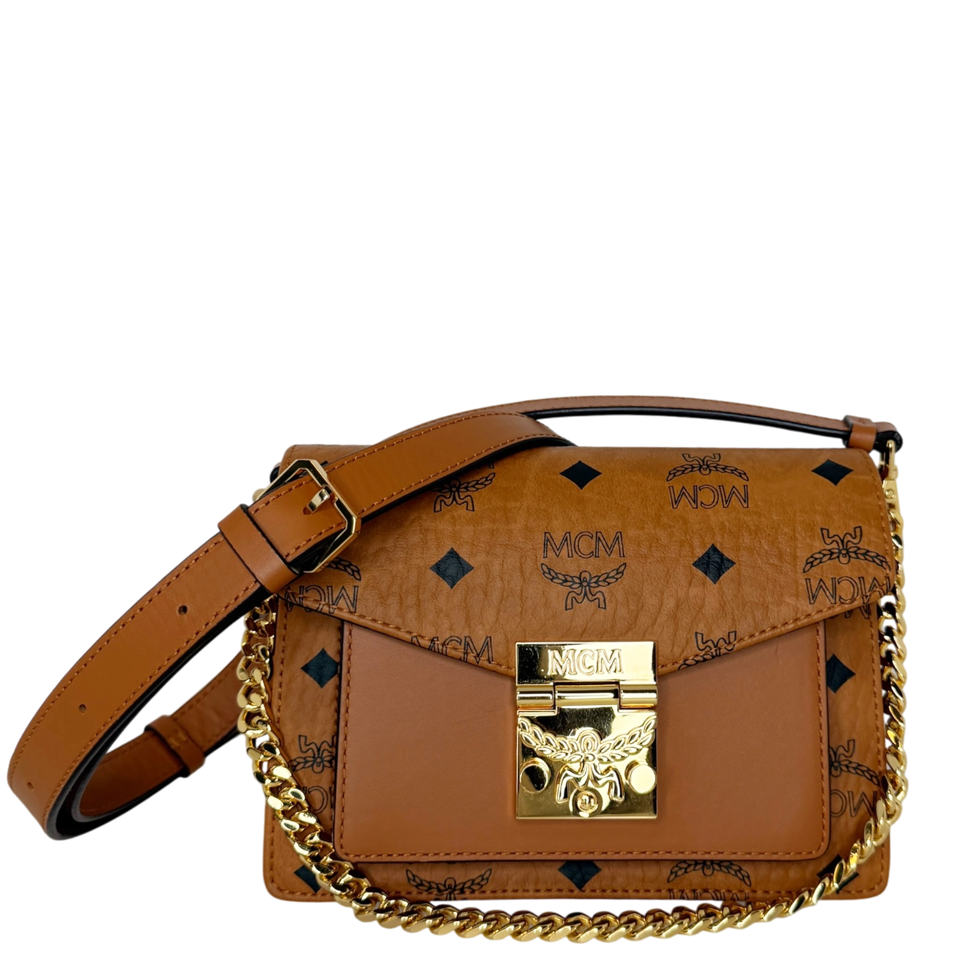 MCM Patricia Crossbody-Tasche in Visetos / neuwertig MCM