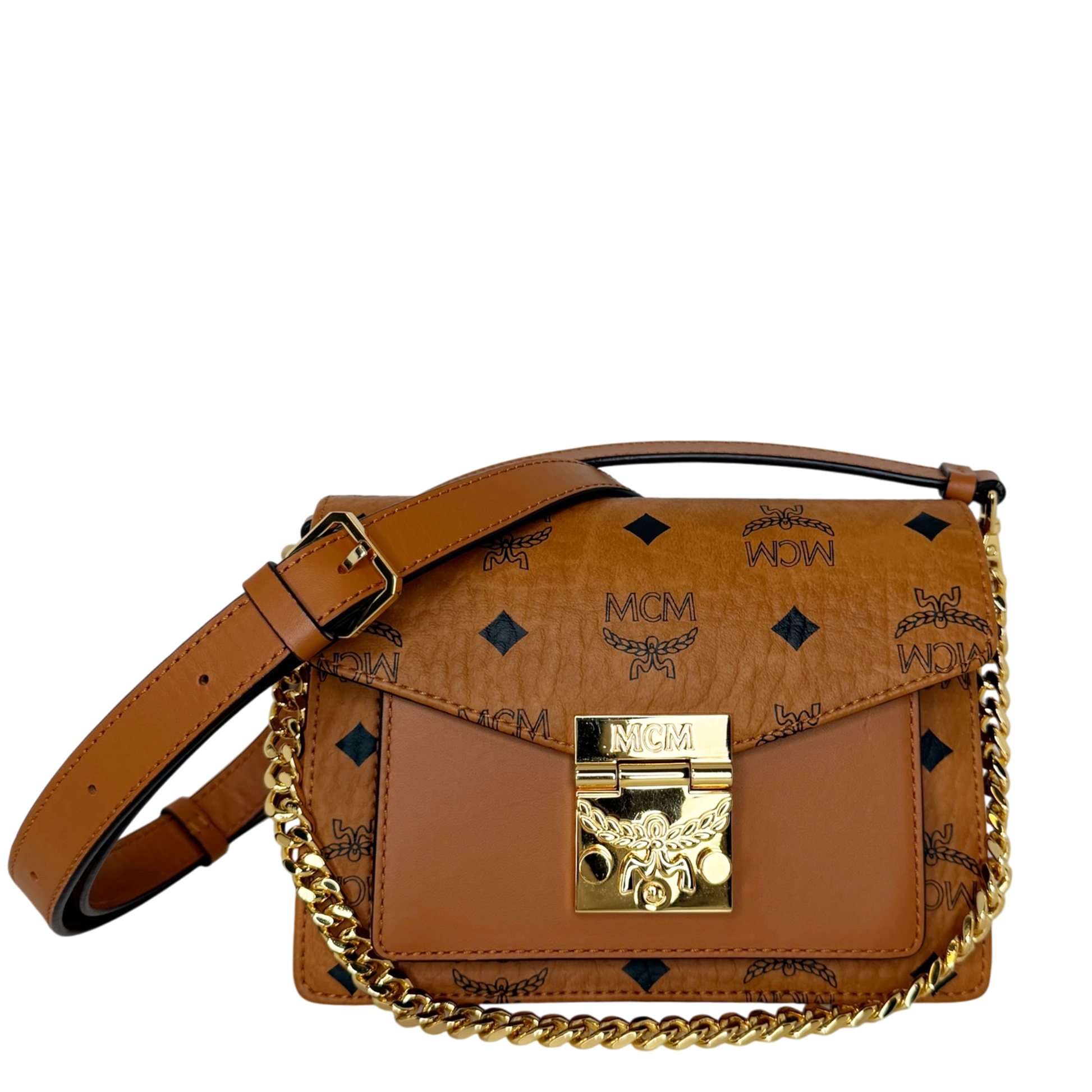 MCM Patricia Crossbody-Tasche in Visetos / neuwertig MCM