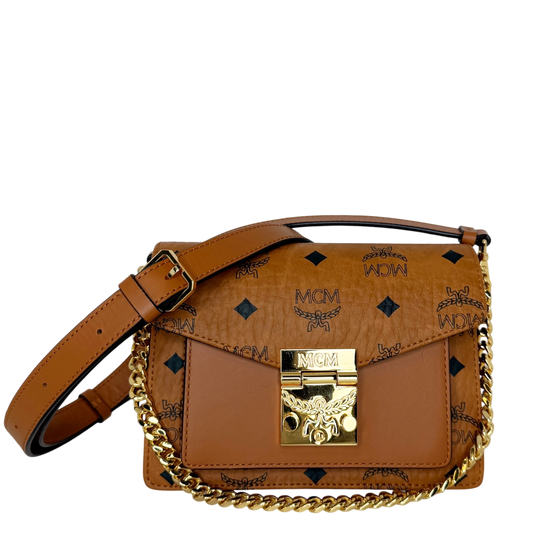 MCM Patricia Crossbody-Tasche in Visetos / neuwertig MCM