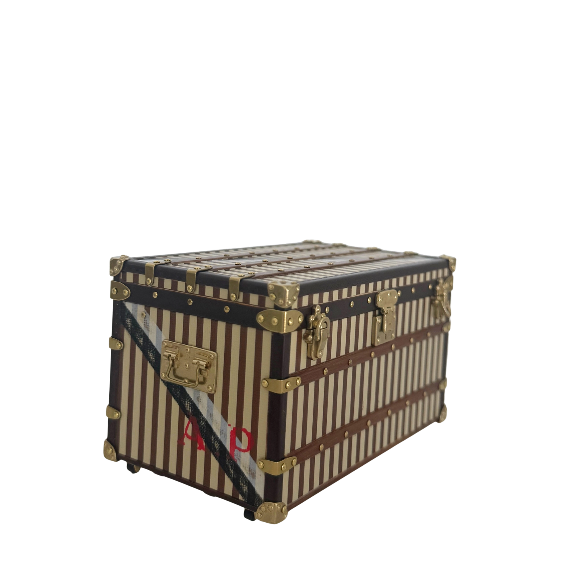Louis Vuitton Malle Courrier 1888 Trunk Briefbeschwerer Braun M99729 / sehr gut Louis Vuitton