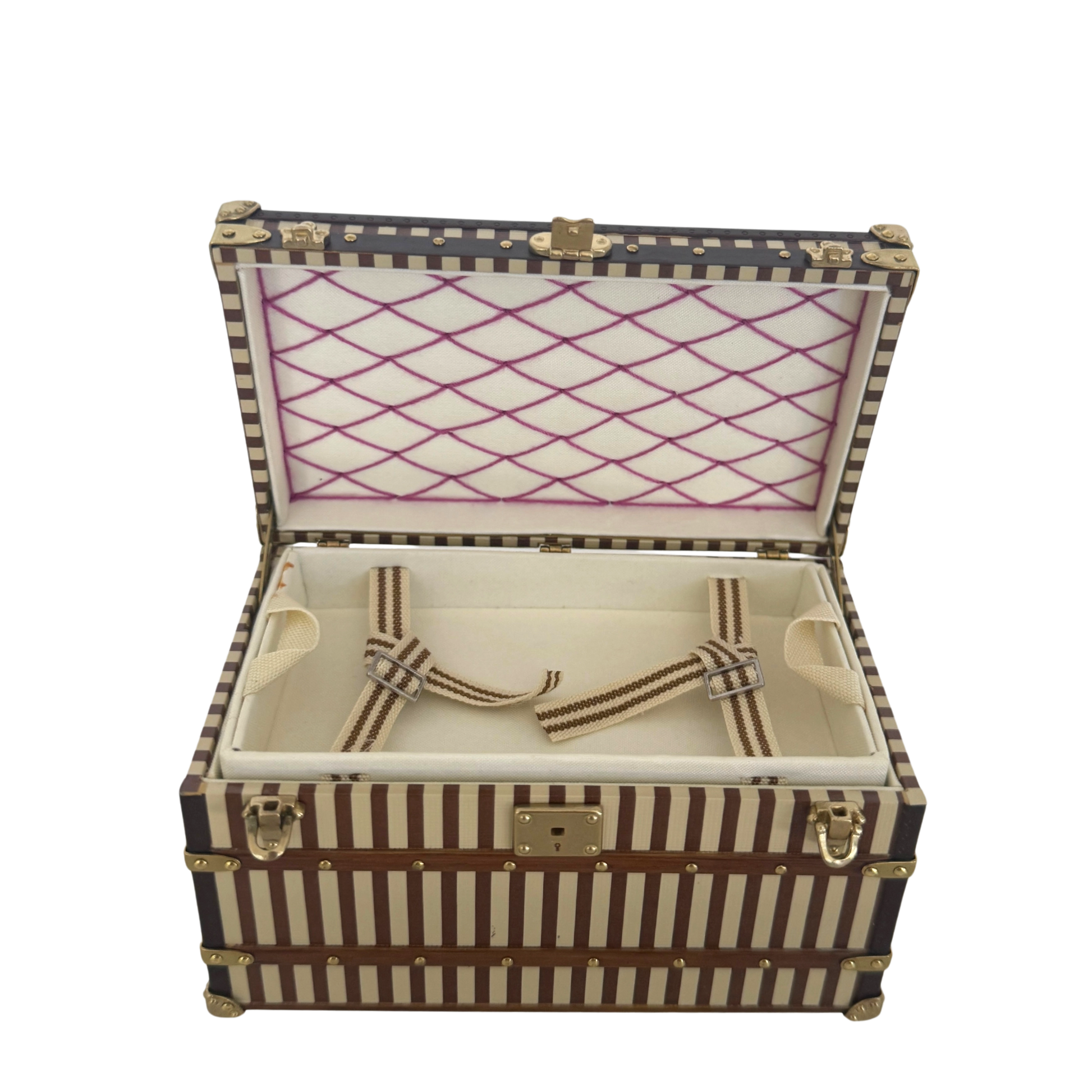 Louis Vuitton Malle Courrier 1888 Trunk Briefbeschwerer Braun M99729 / sehr gut Louis Vuitton