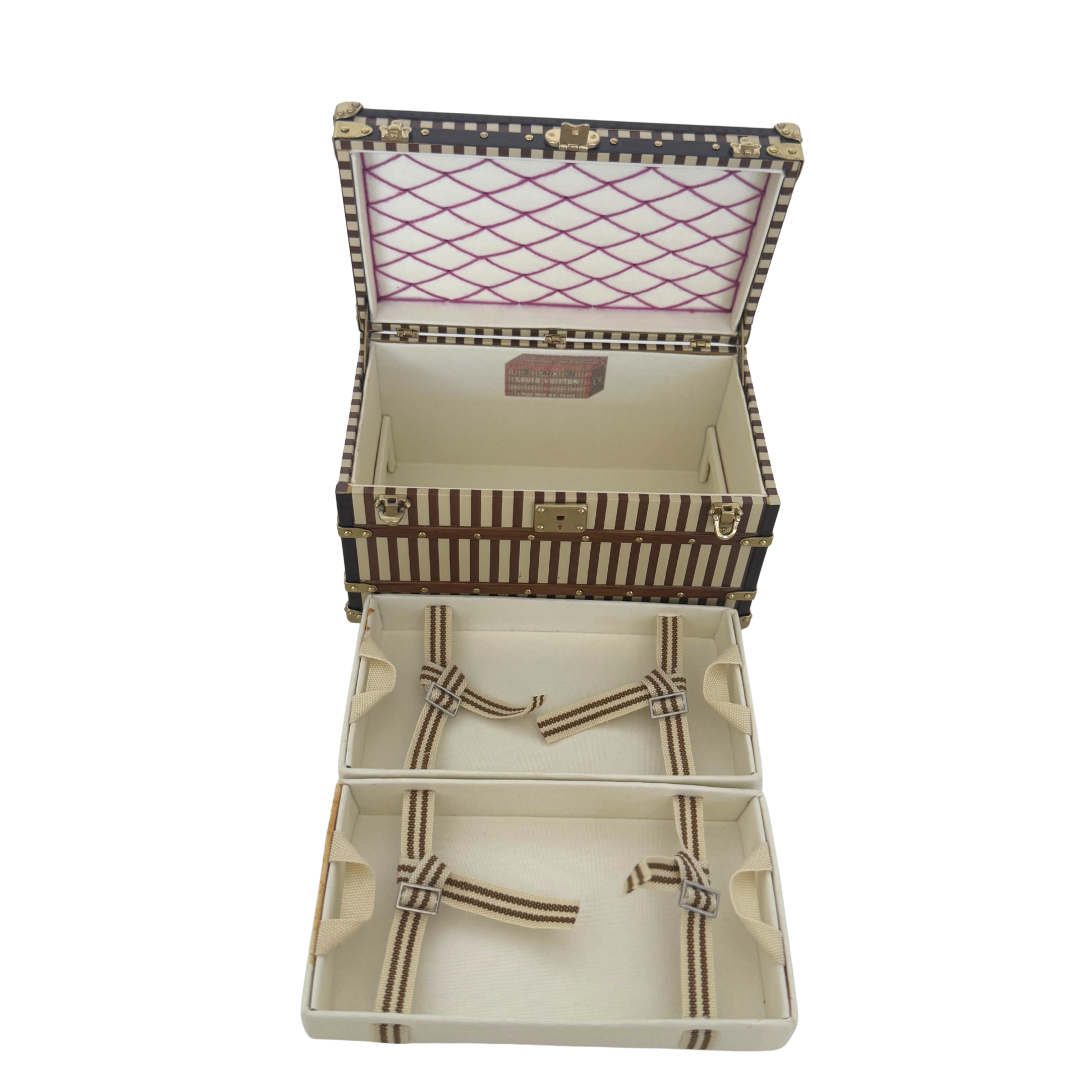 Louis Vuitton Malle Courrier 1888 Trunk Briefbeschwerer Braun M99729 / sehr gut Louis Vuitton