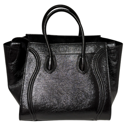 CELINE Luggage Phantom Lackleder Medium schwarz  / neuwertig CELINE