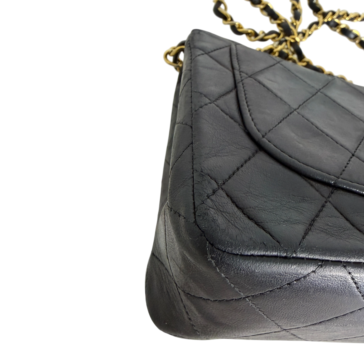 Chanel Timeless Mini Classic Flap schwarz GHW Vintage / gut Chanel