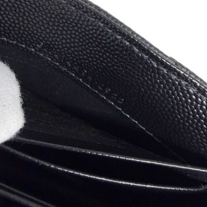 Saint Laurent Cassandre Geldbörse small Leder silberne Hardware / sehr gut Saint Laurent