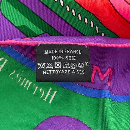 Hermès Dreieckstuch Moderne Rot Pink / neuwertig Hermès