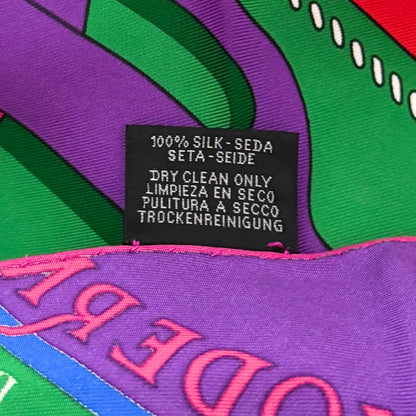 Hermès Dreieckstuch Moderne Rot Pink / neuwertig Hermès