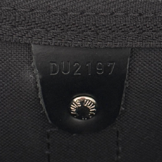Louis Vuitton Keepall 45 mit Schulterriemen in Damier Graphite Canvas N41418 Schwarz / gut Louis Vuitton