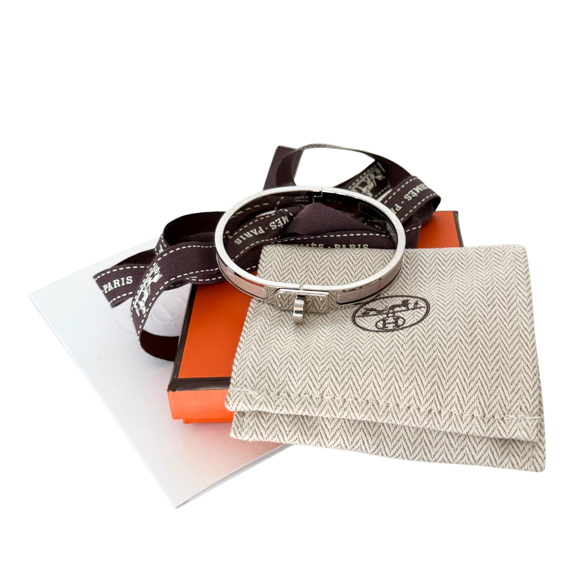 Hermès Mini Clic Kelly Armreif Marron Glacé Fullset / neuwertig Hermès