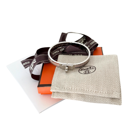 Hermès Mini Clic Kelly Armreif Marron Glacé Fullset / neuwertig Hermès