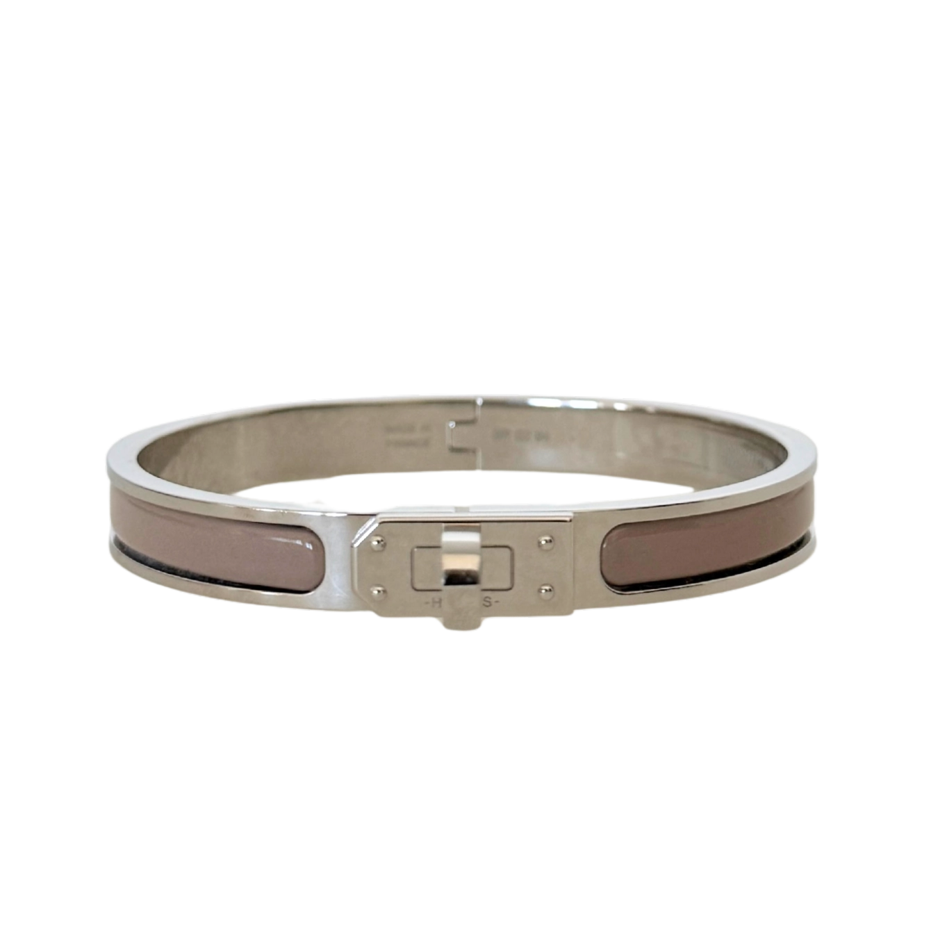 Hermès Mini Clic Kelly Armreif Marron Glacé Fullset / neuwertig Hermès