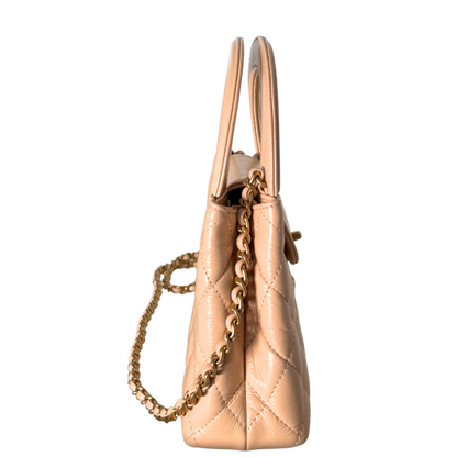 Chanel Kelly Mini Nano Shopper Handtasche Beige Fullset / neuwertig