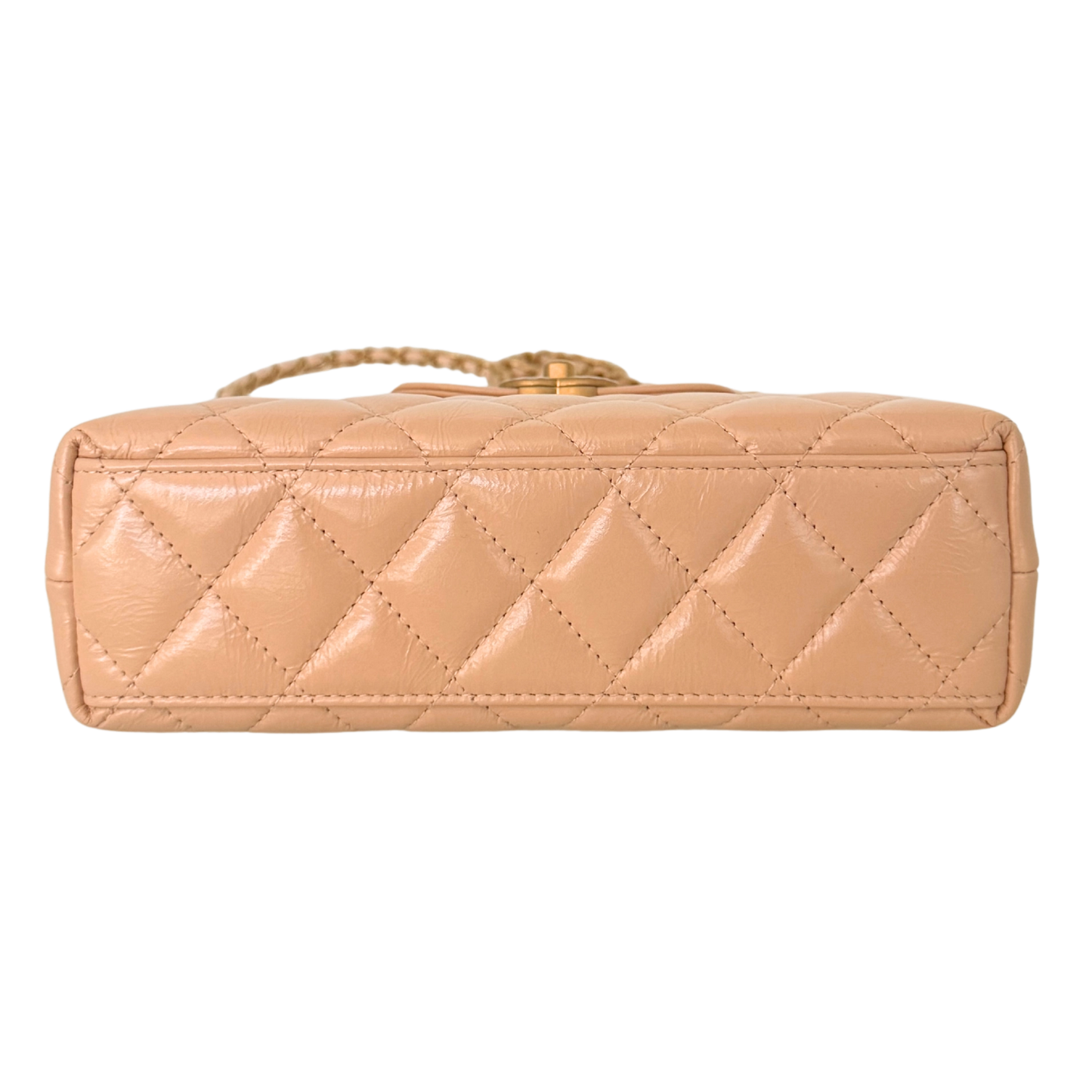 Chanel Kelly Mini Nano Shopper Handtasche Beige Fullset / neuwertig