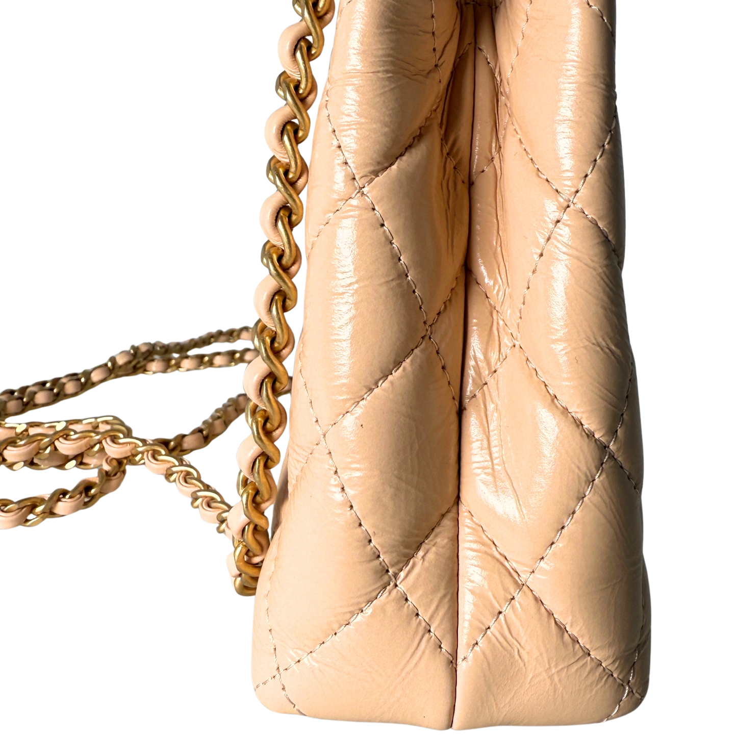 Chanel Kelly Mini Nano Shopper Handtasche Beige Fullset / neuwertig