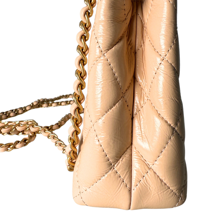 Chanel Kelly Mini Nano Shopper Handtasche Beige Fullset / neuwertig