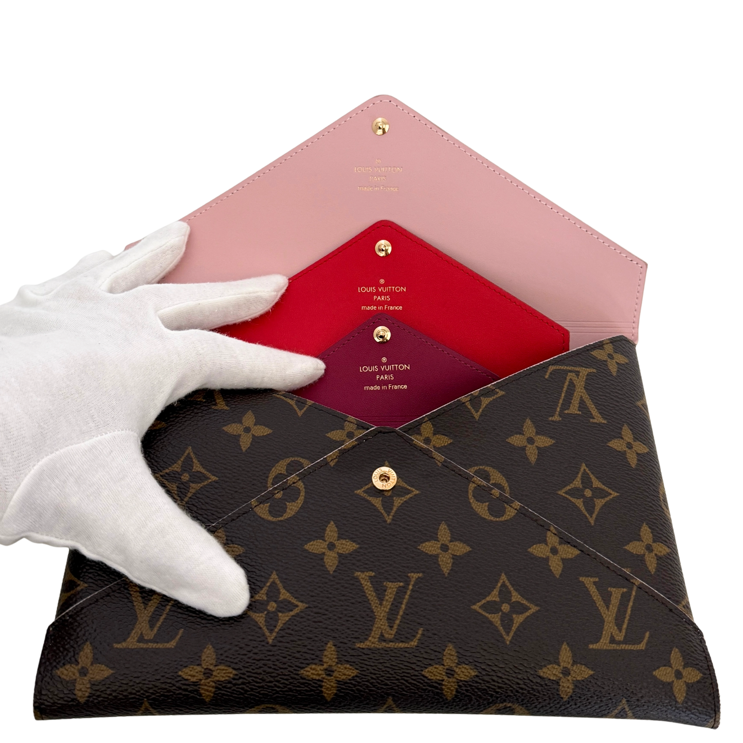 Louis Vuitton Kirigami Pochette Monogram Braun / neuwertig Louis Vuitton