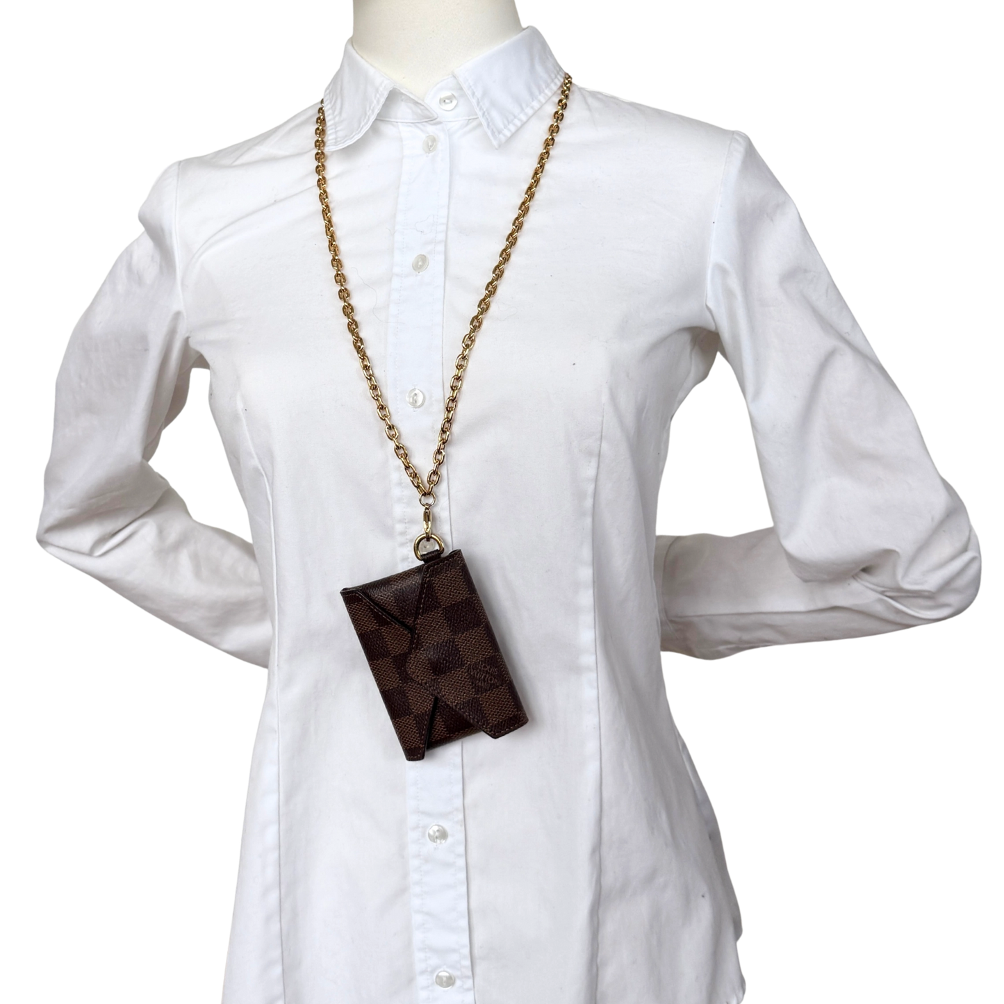 Louis Vuitton Kirigami Halskette Damier Ebene Braun / sehr gut Louis Vuitton