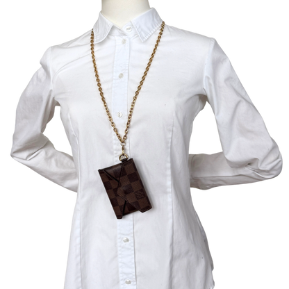 Louis Vuitton Kirigami Halskette Damier Ebene Braun / sehr gut Louis Vuitton