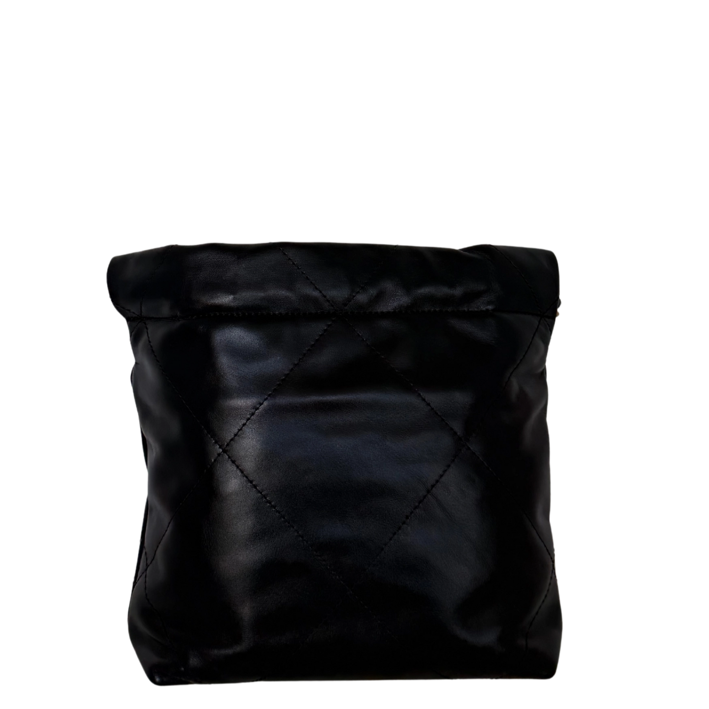 Chanel Kleine Chanel 22 Tasche Schwarz aus Kalbsleder goldene Hardware / neuwertig Chanel